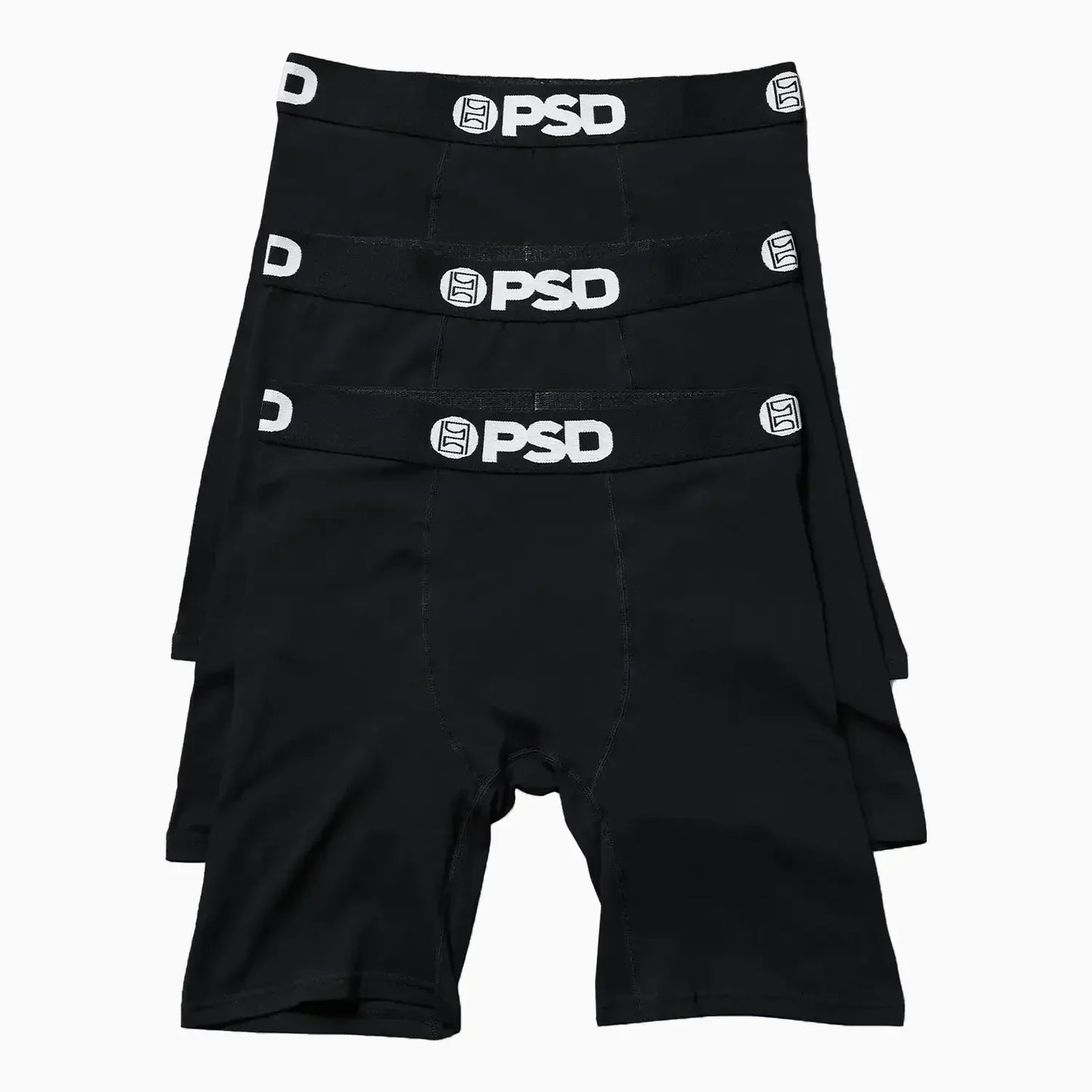 Men's Solids 3 Pack - Black Boxer