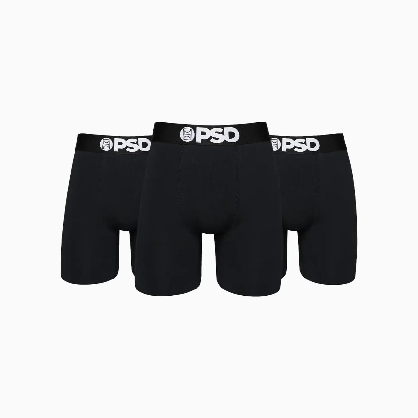 Men's Solids 3 Pack - Black Boxer