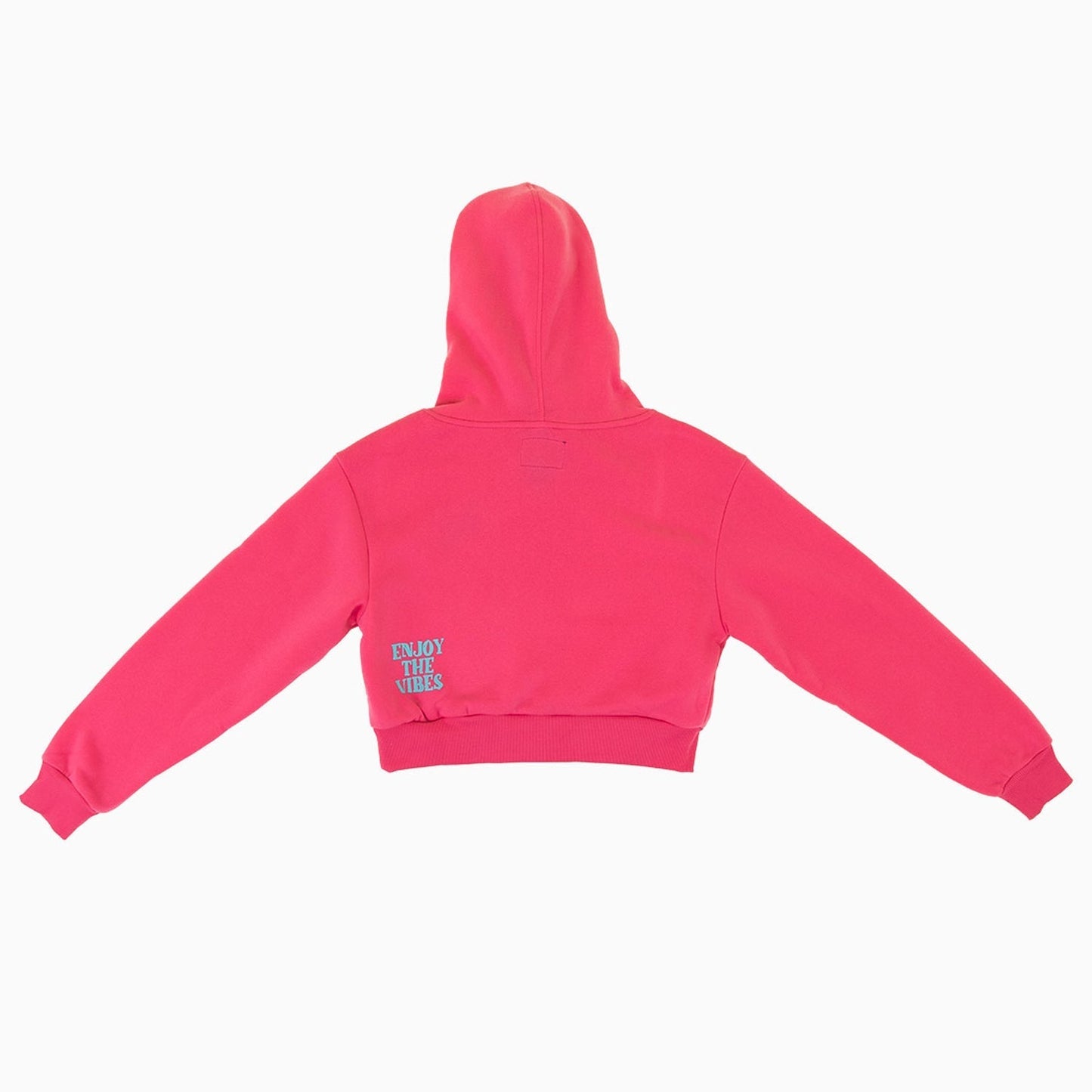 Women's Fleece Crop Graphic Pull Over Hoodie