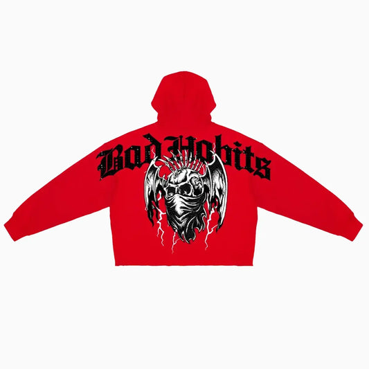 Men's Bad Habits Cropped Fleece Hoodie