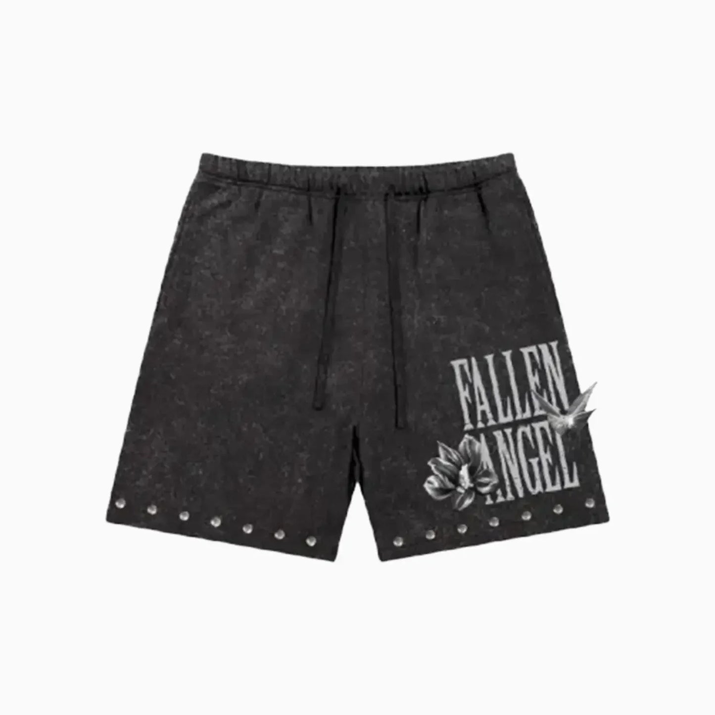 Men's Fallen Angel Enzyme Washed Studded Outfit