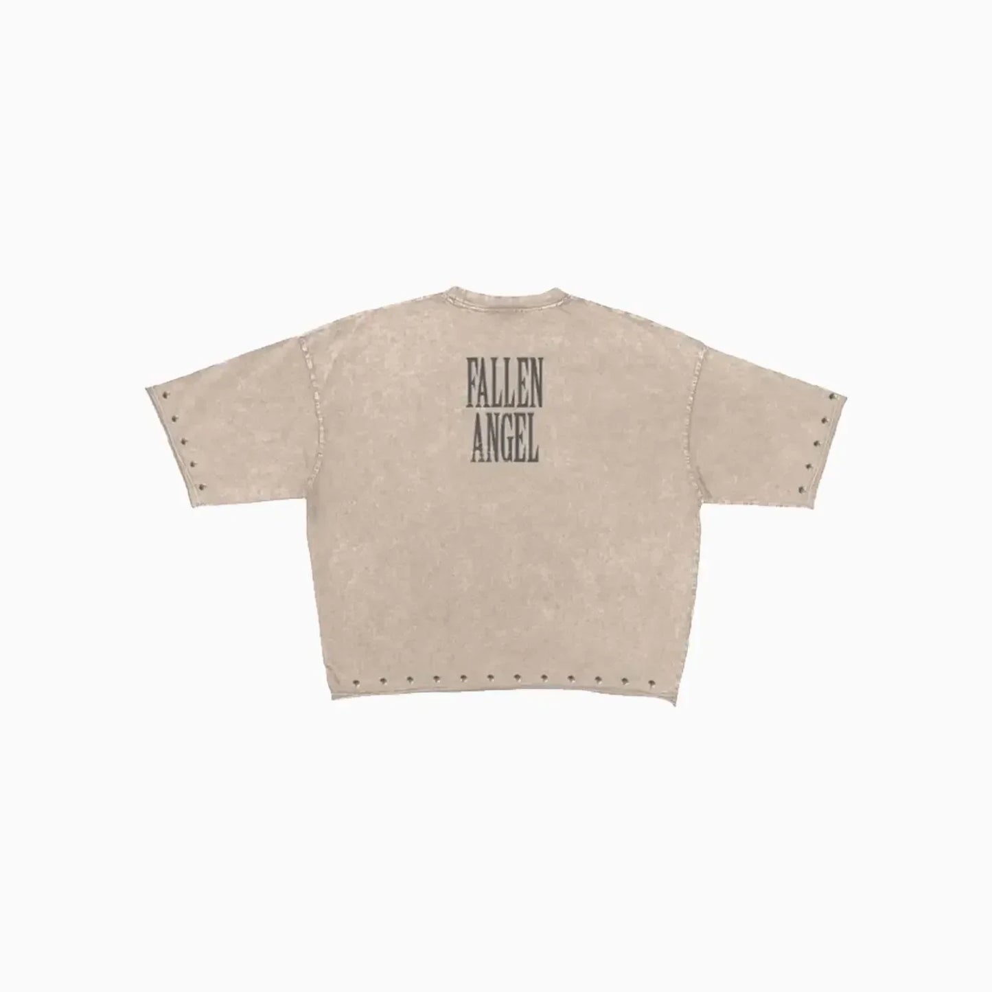 Men's Fallen Angel Enzyme Washed Studded Outfit