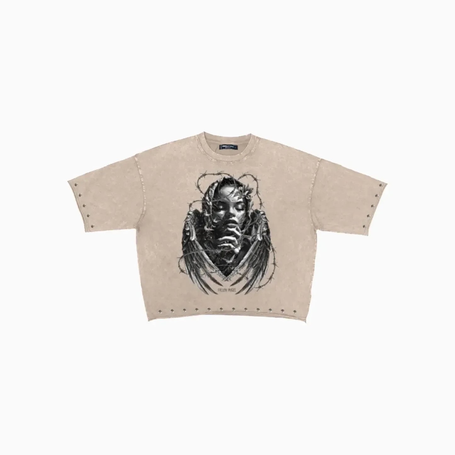 Men's Fallen Angel Enzyme Washed Studded Outfit