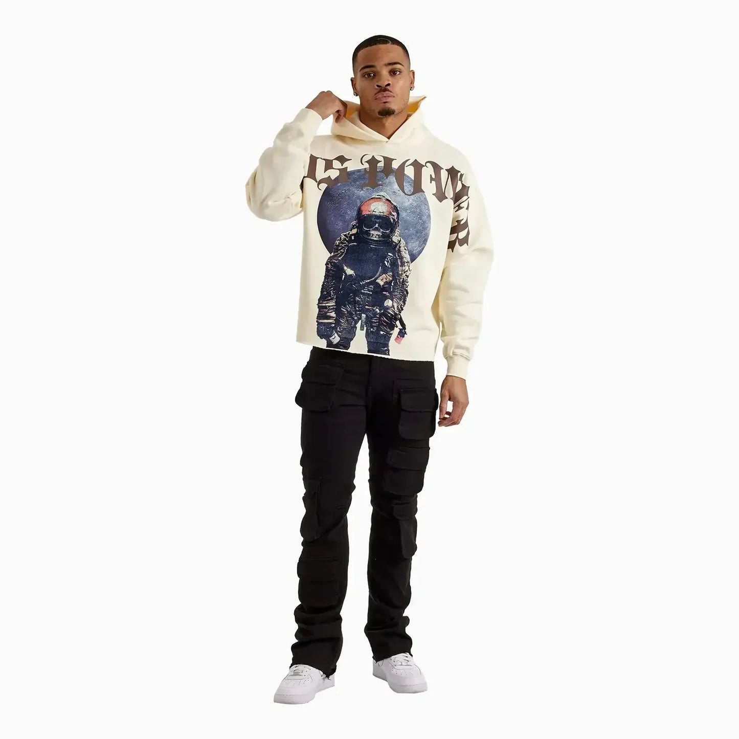 Men's Gods Power Cropped Fleece Hoodie