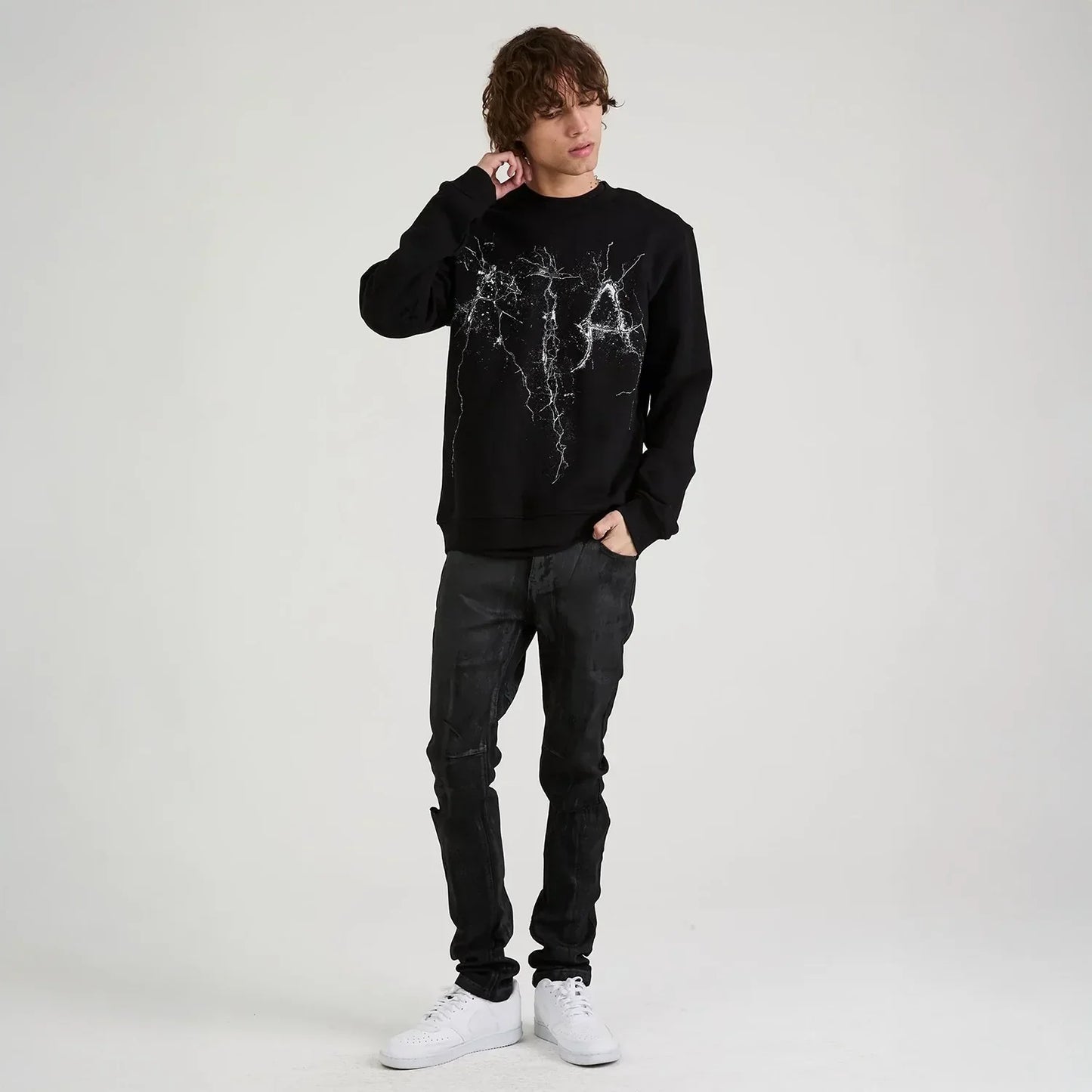 Men's Charles Cracked Logo Sweatshirt