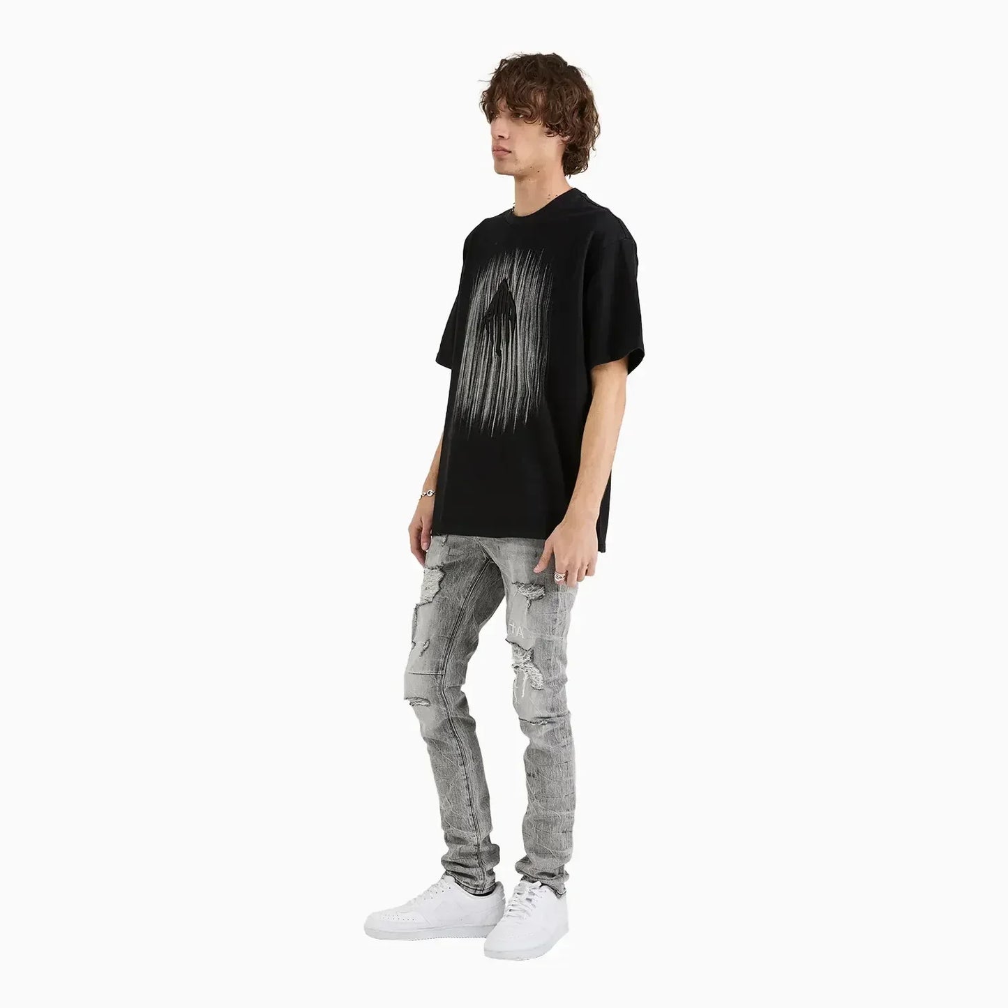 Men's Colin Etched Monogram Crew T-Shirt