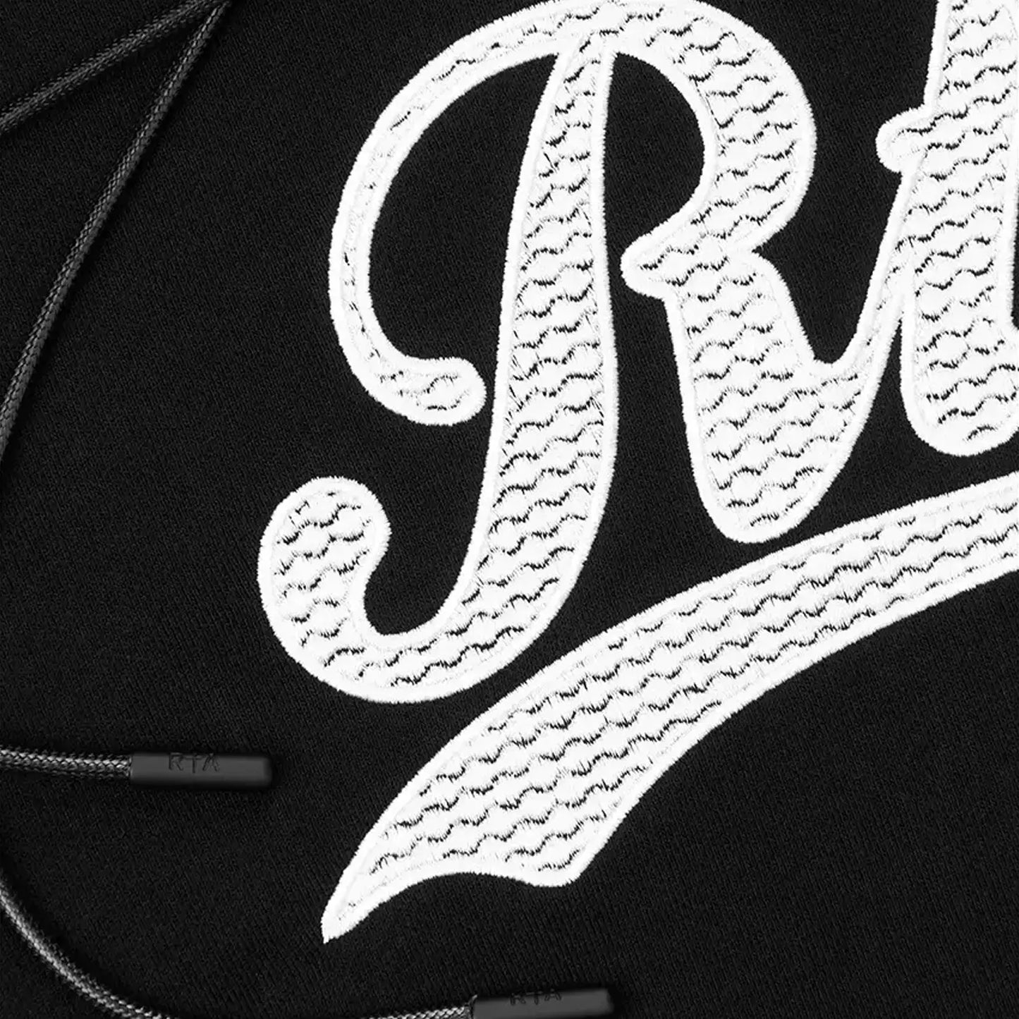 Men's Dion Black Collegiate Script Pull Over Hoodie