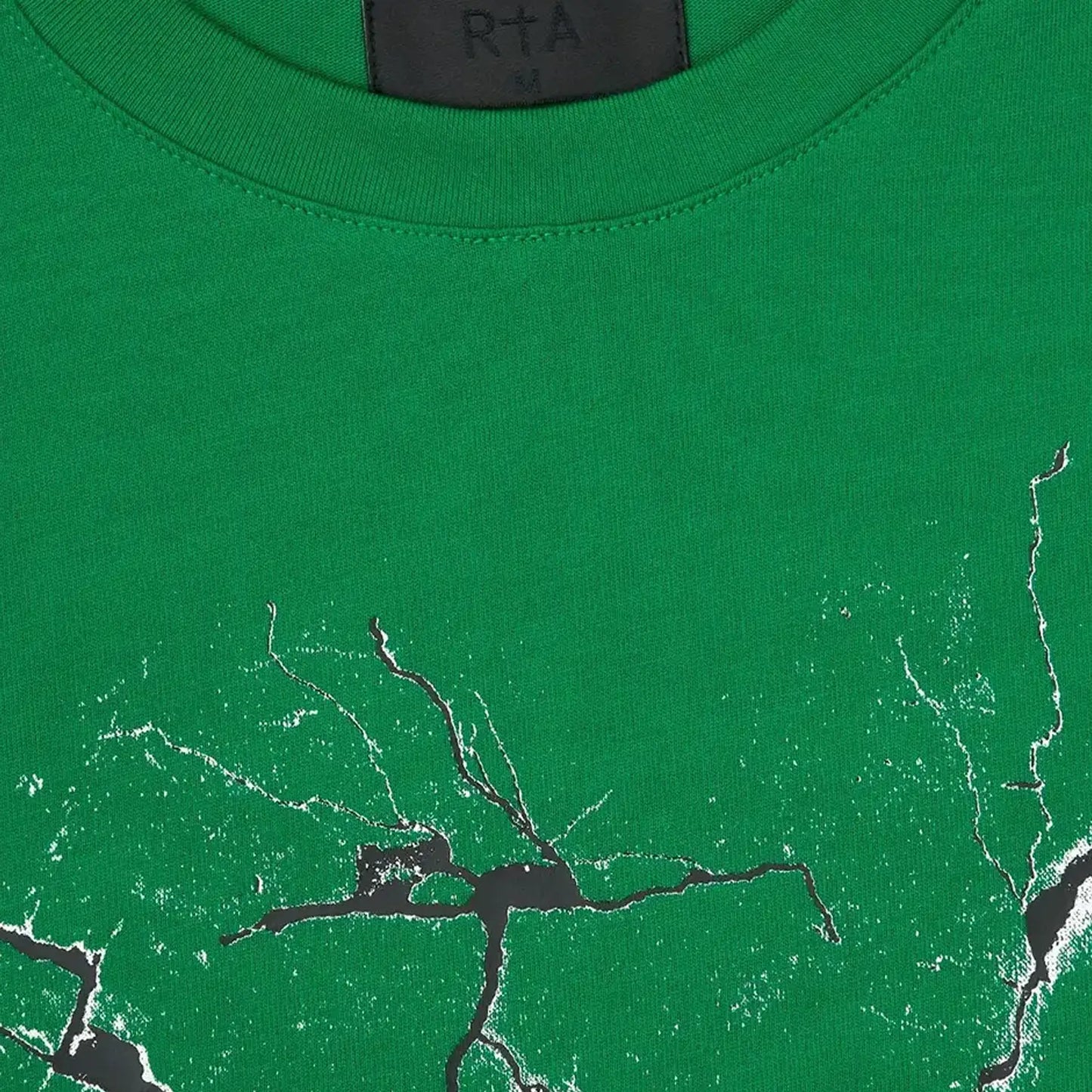 Men's Liam Green Cracked Logo T-Shirt