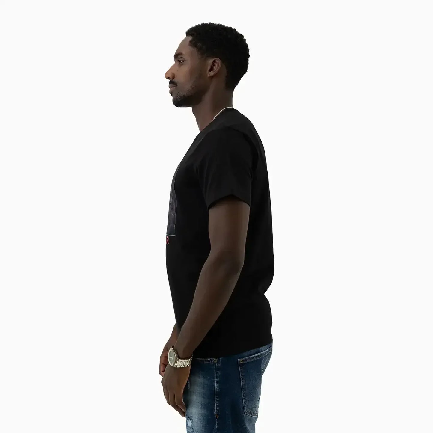 Men's Black Panther Graphic Short Sleeve T-Shirt