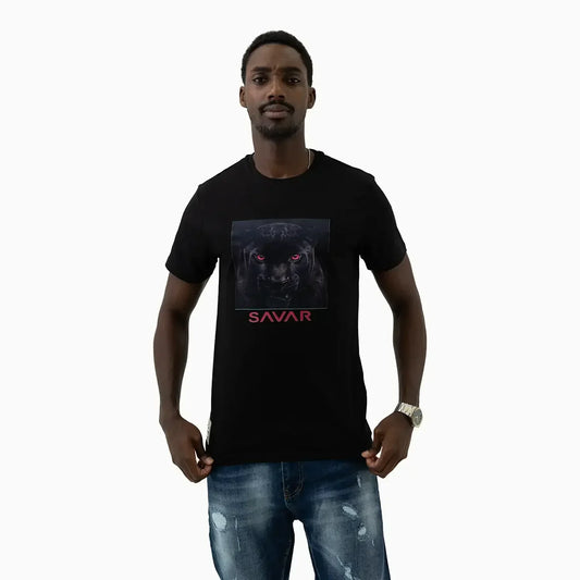 Men's Black Panther Graphic Short Sleeve T-Shirt