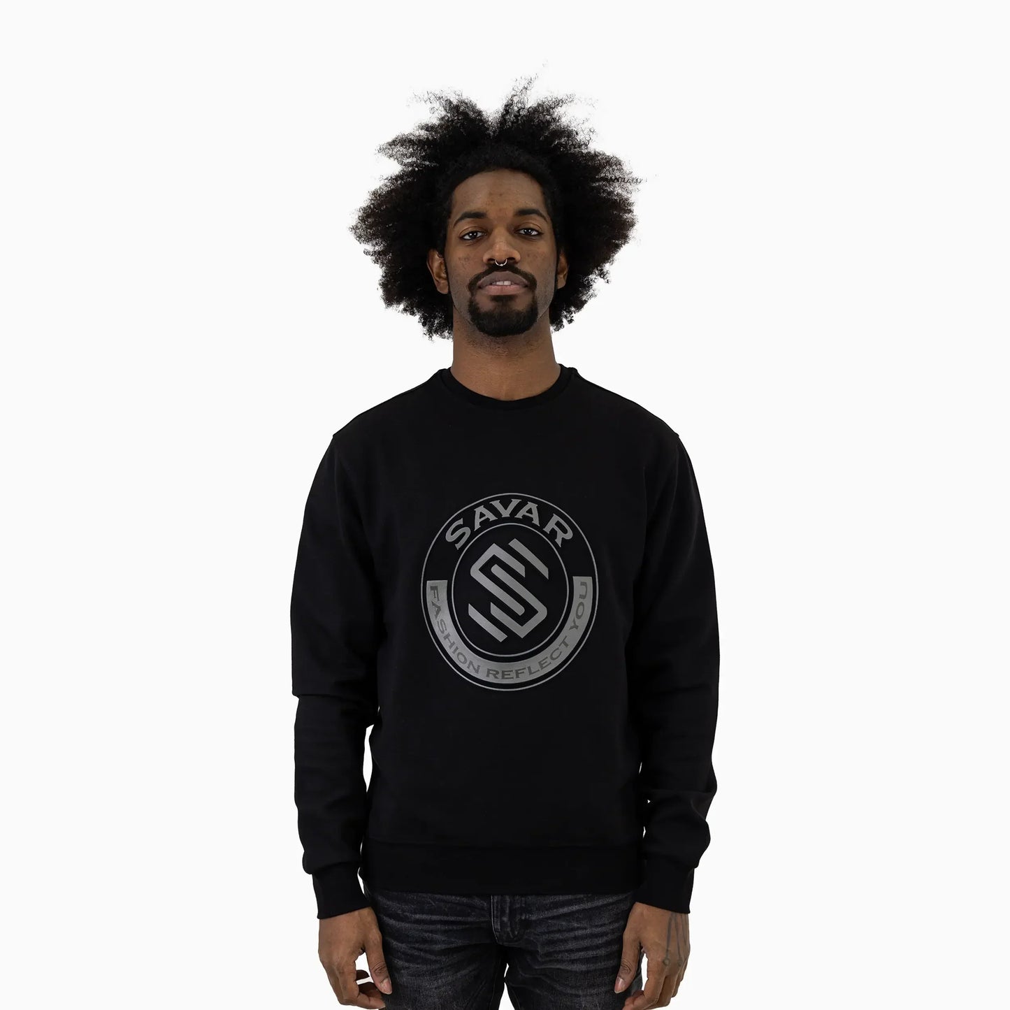 Men's Circle Crew Neck Sweatshirt