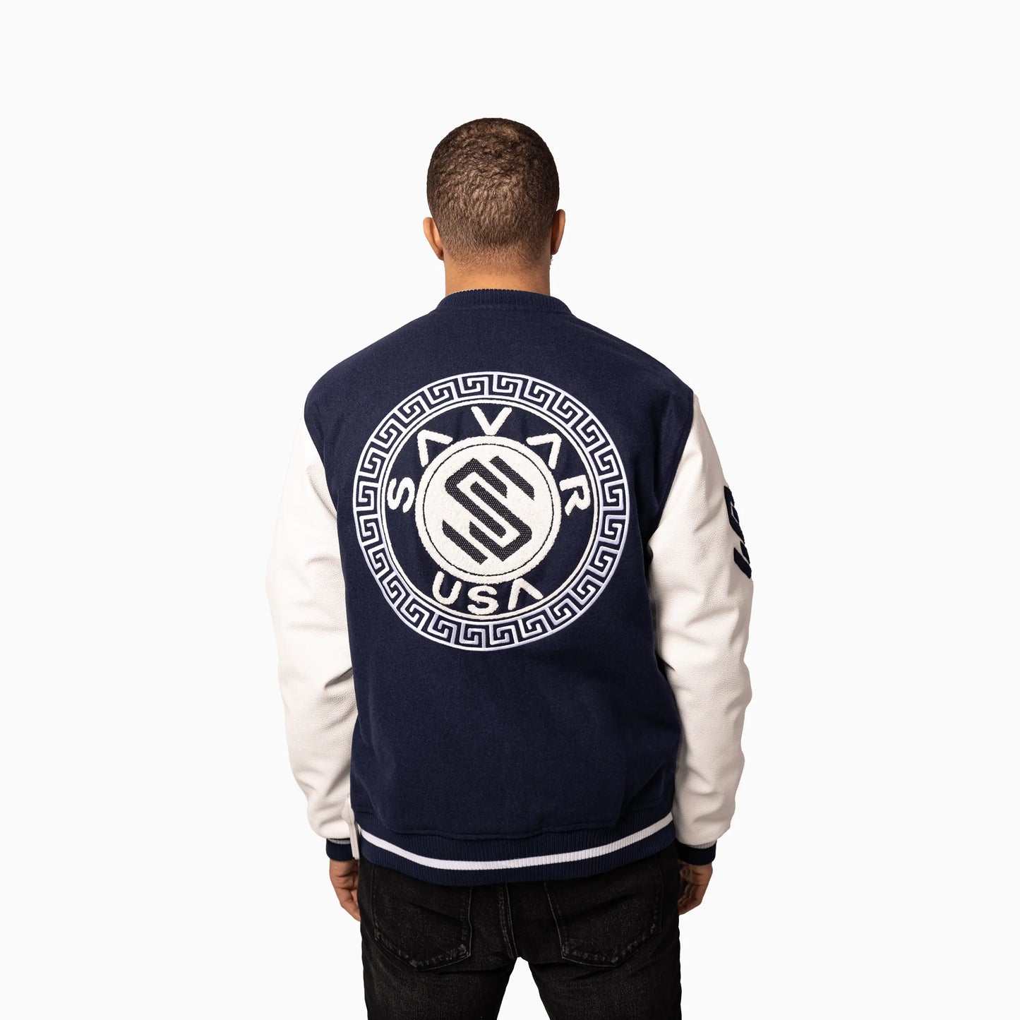 Men's Circle Wool Varsity Jacket