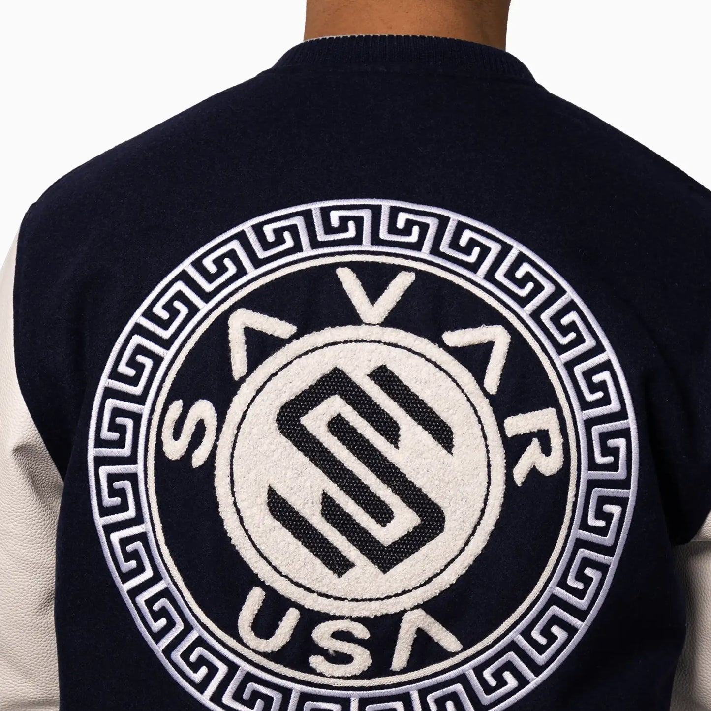 Men's Circle Wool Varsity Jacket