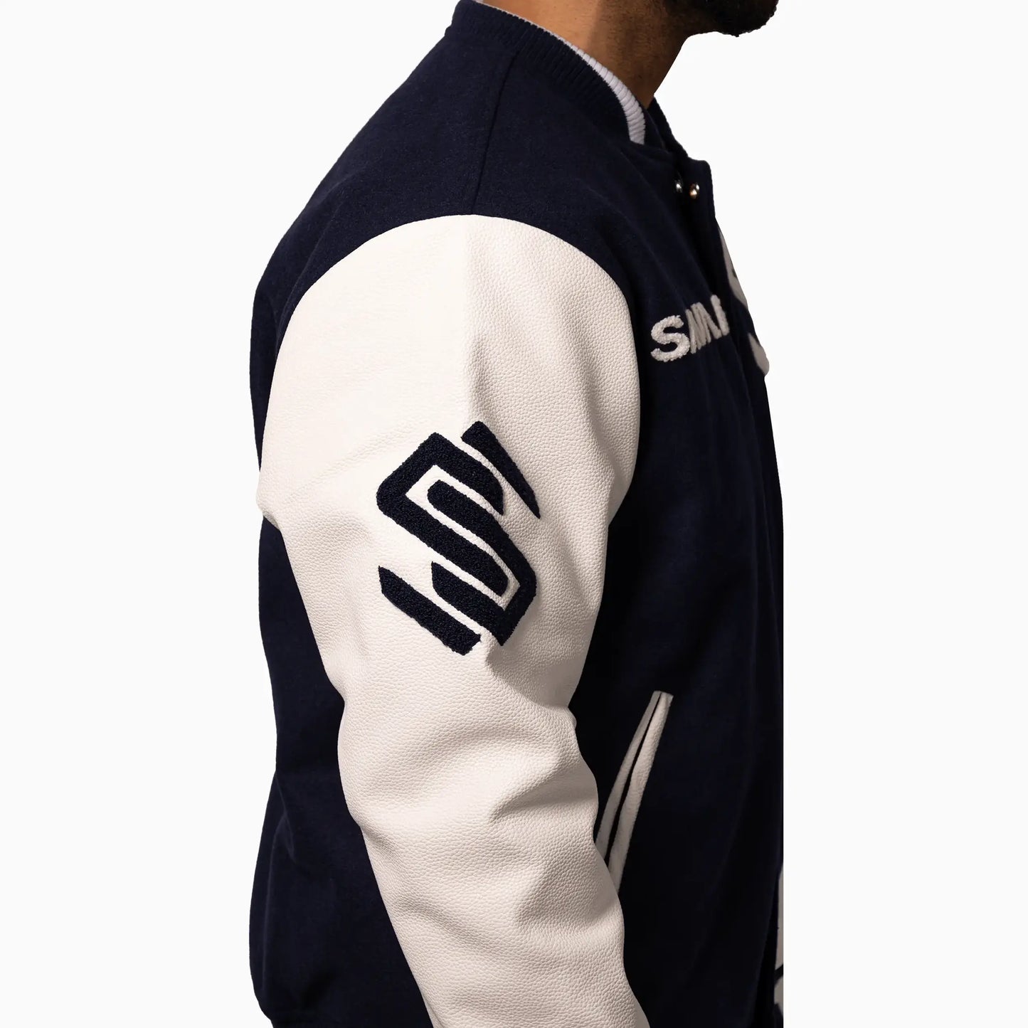 Men's Circle Wool Varsity Jacket