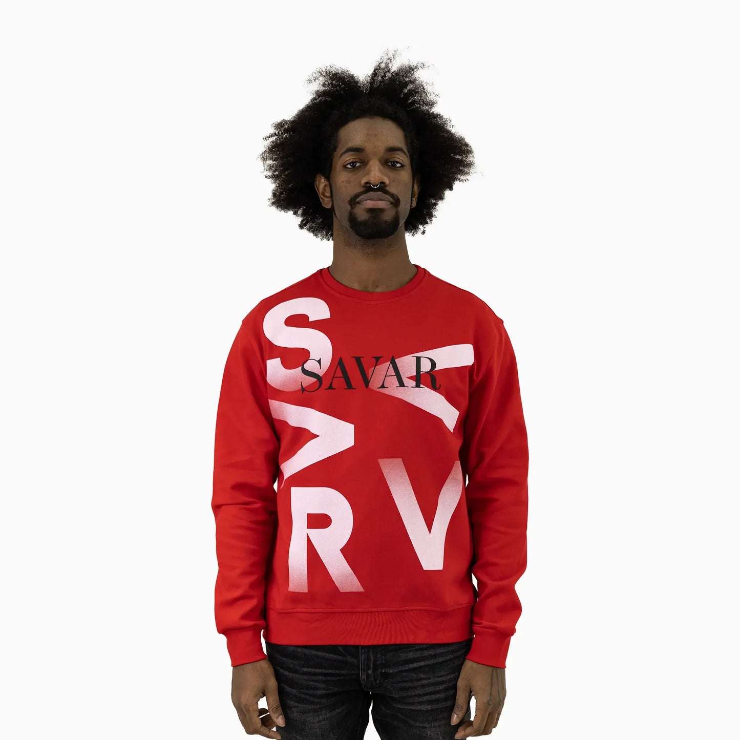 Men's Gradient Crew Neck Sweatshirt