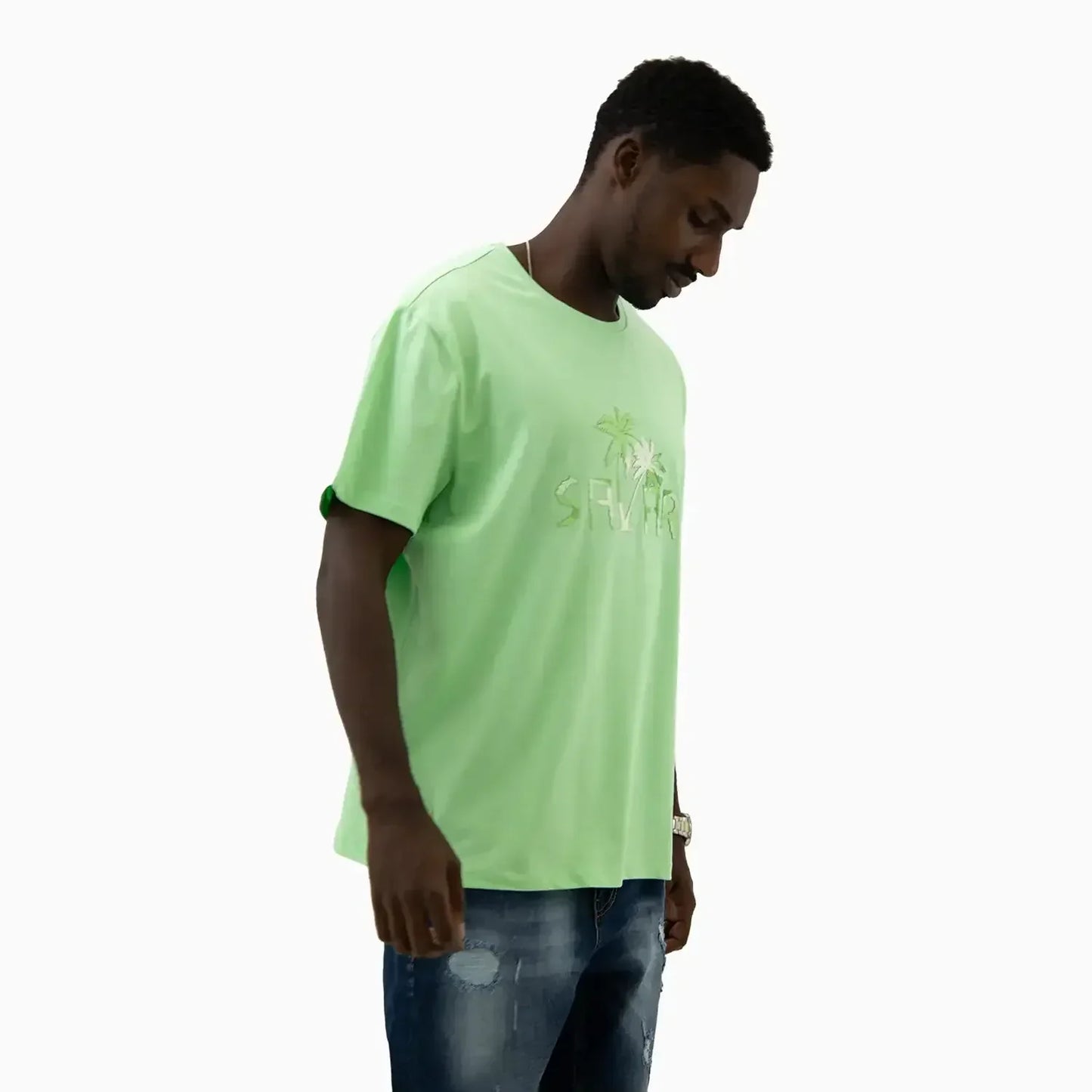 Men's Palm Tree Graphic Short Sleeves T-Shirt