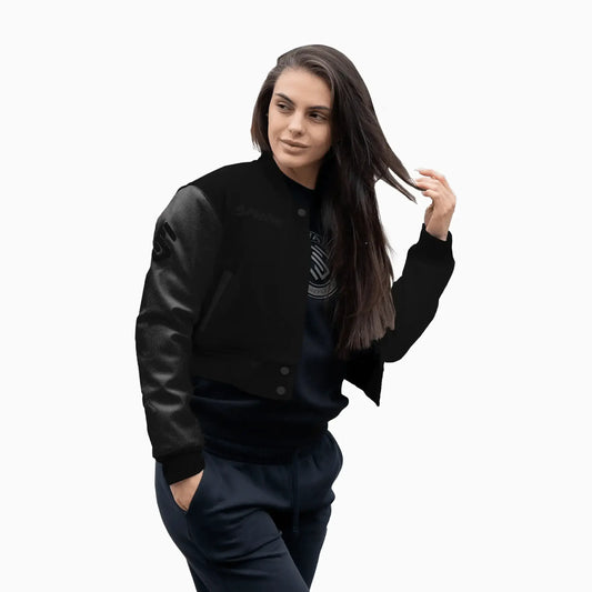 Women's Circle Wool Varsity Jacket