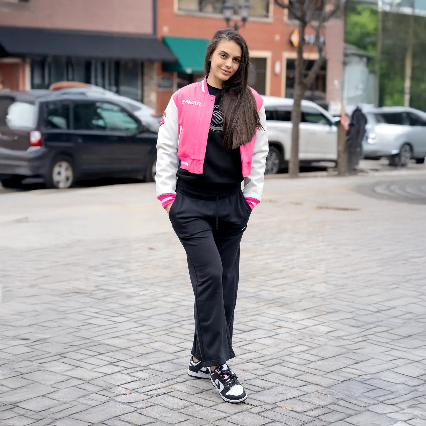 Women's Circle Wool Varsity Jacket