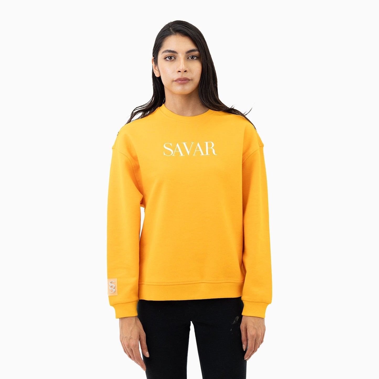 Women's Embroidery Crew Neck Sweatshirt