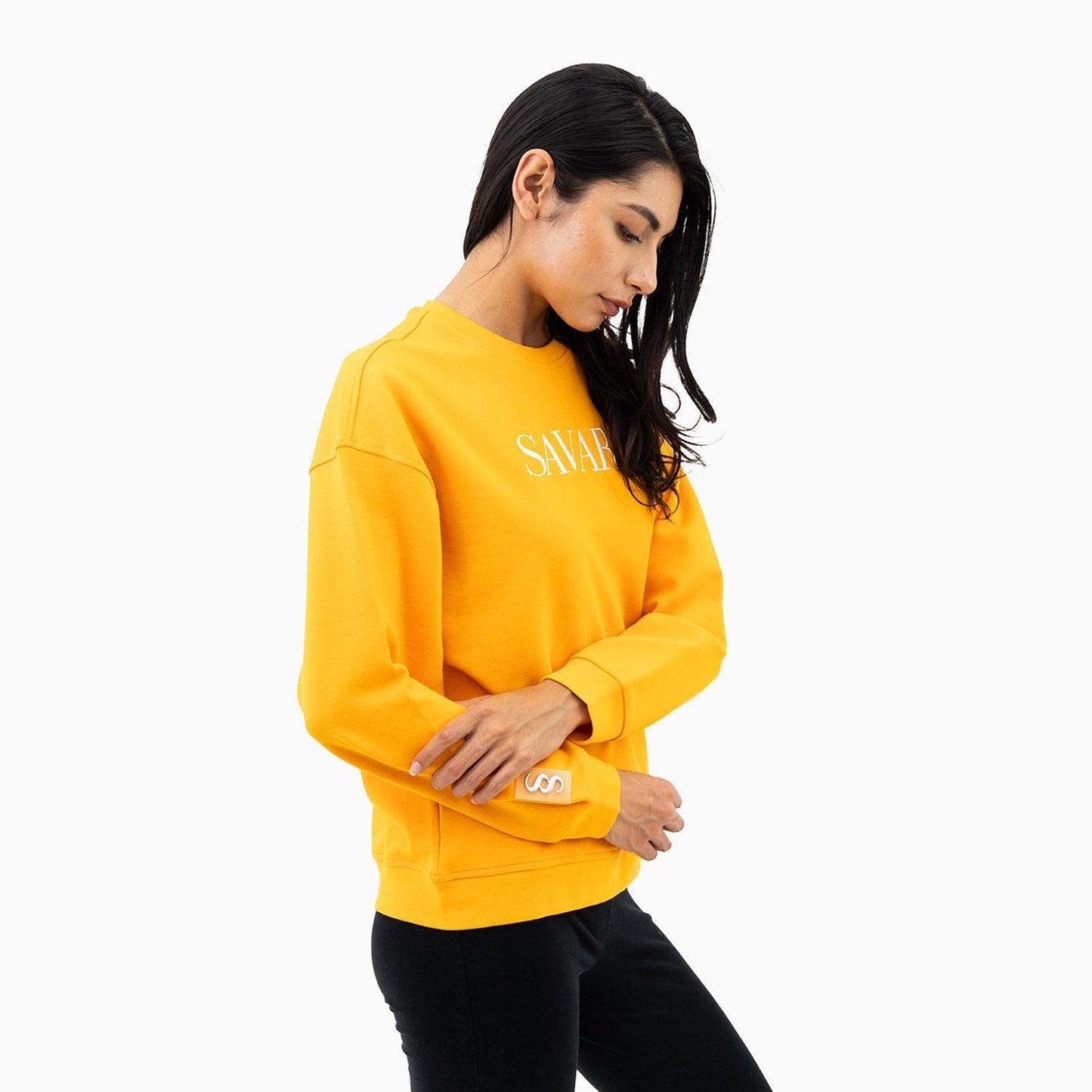 Women's Embroidery Crew Neck Sweatshirt