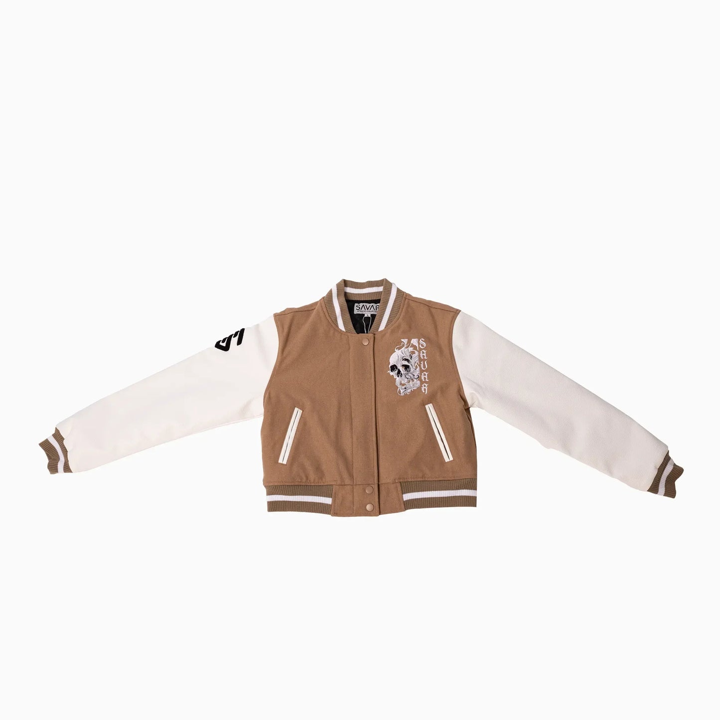 Women's Skull Wool Varsity Jacket