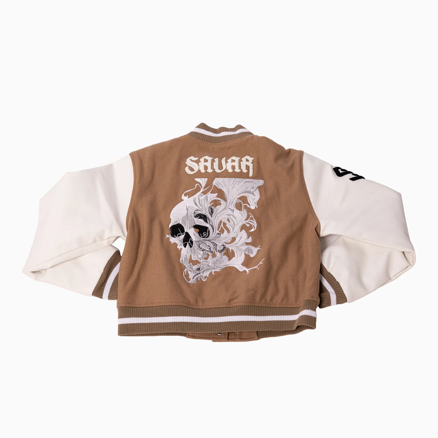 Women's Skull Wool Varsity Jacket