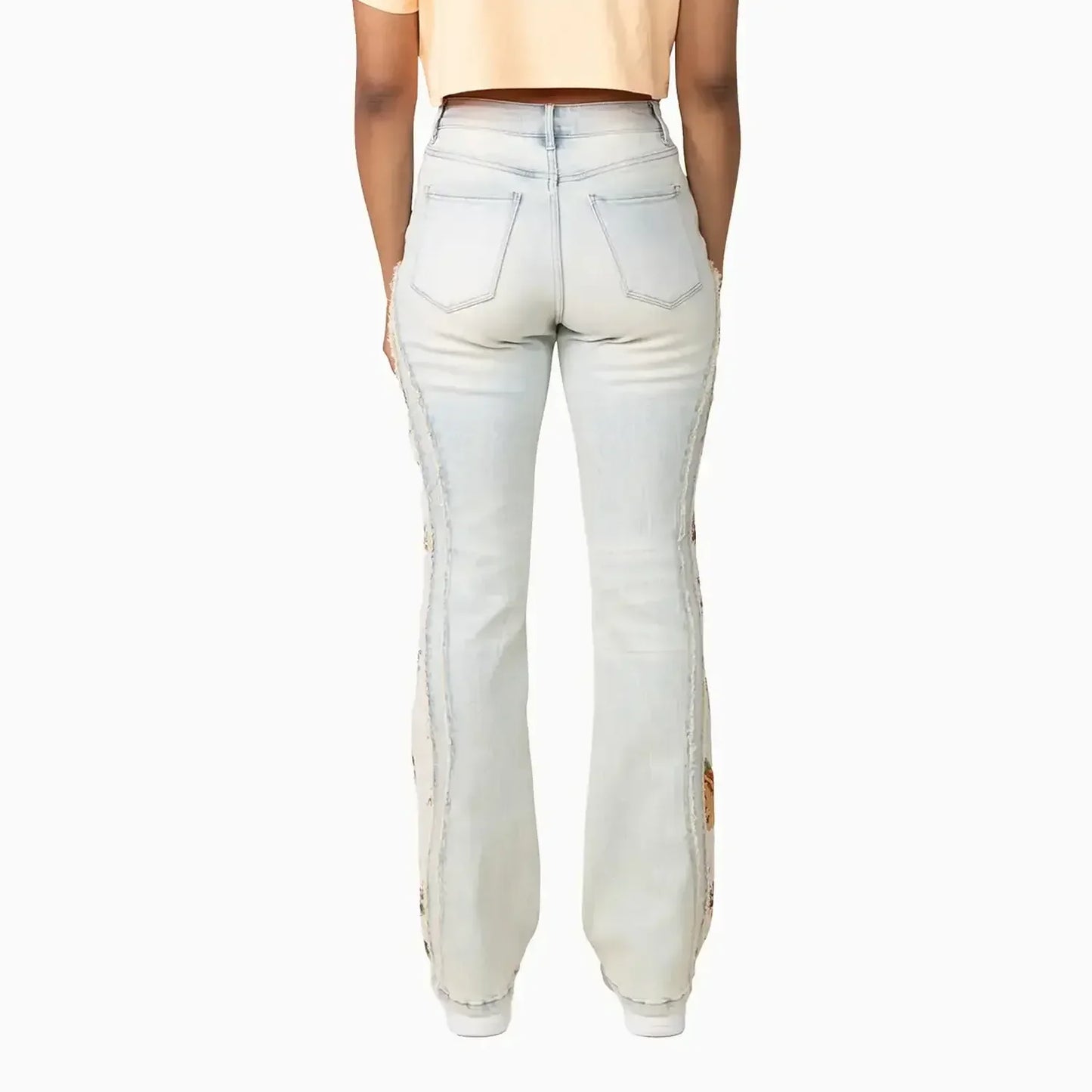 Women's High Rise Graphic Crop Outfit