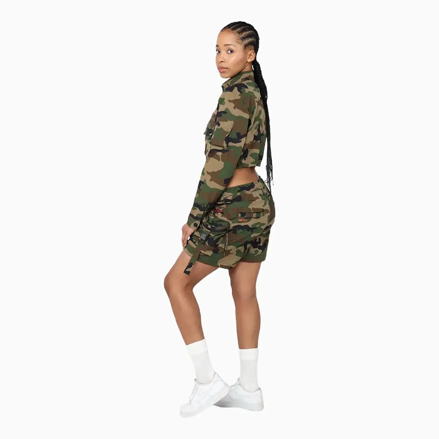 Women's Utility Nylon Printed Outfit