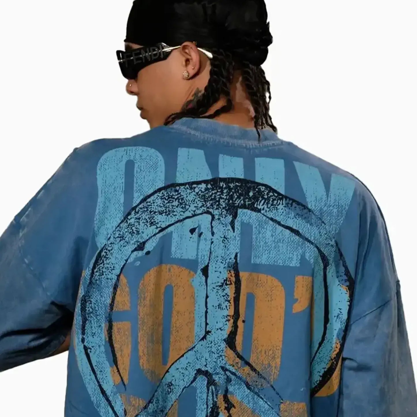 Men's Wide Crop Fit Drop Shoulders T-Shirt