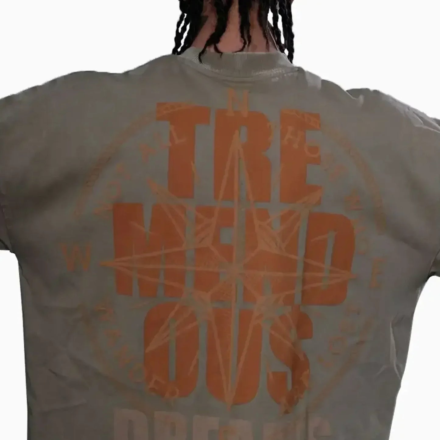 Men's Wide Crop Fit Drop Shoulders T-Shirt