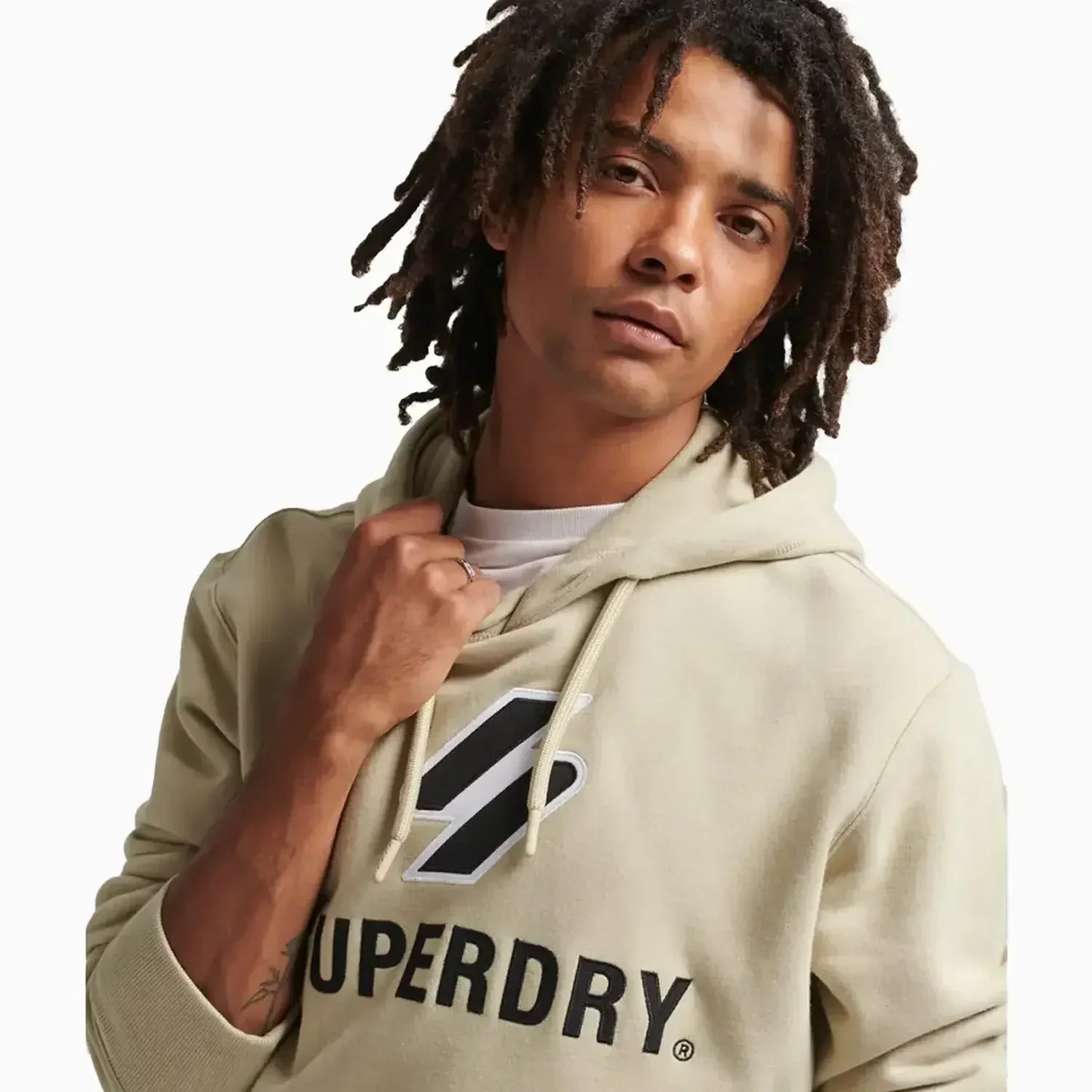 Men's Stacked Applique Logo Hoodie