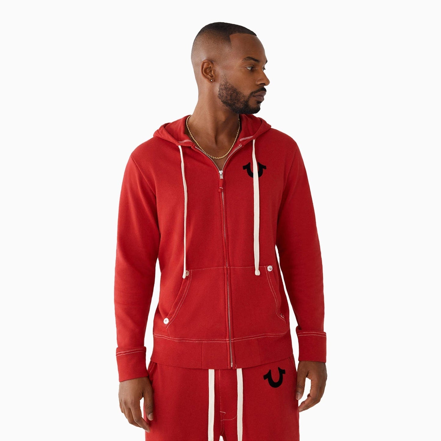 Men's Buddha Logo Zip Hoodie