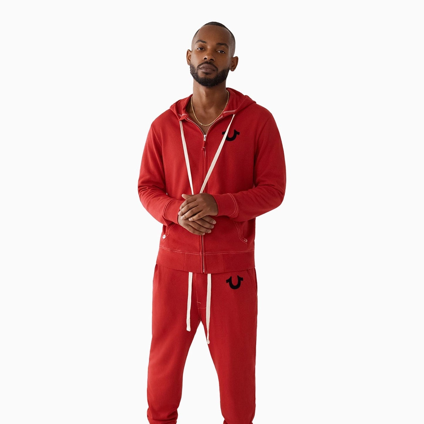 Men's Buddha Logo Zip Hoodie