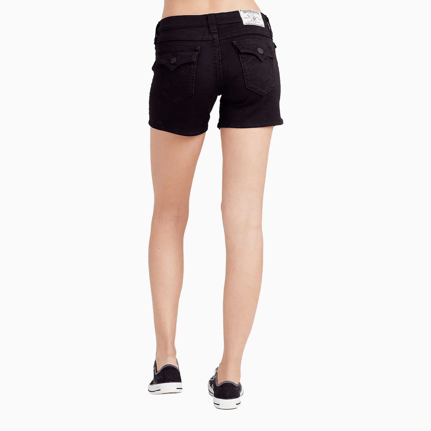 Women's Basic Mid Cut Off Denim Shorts
