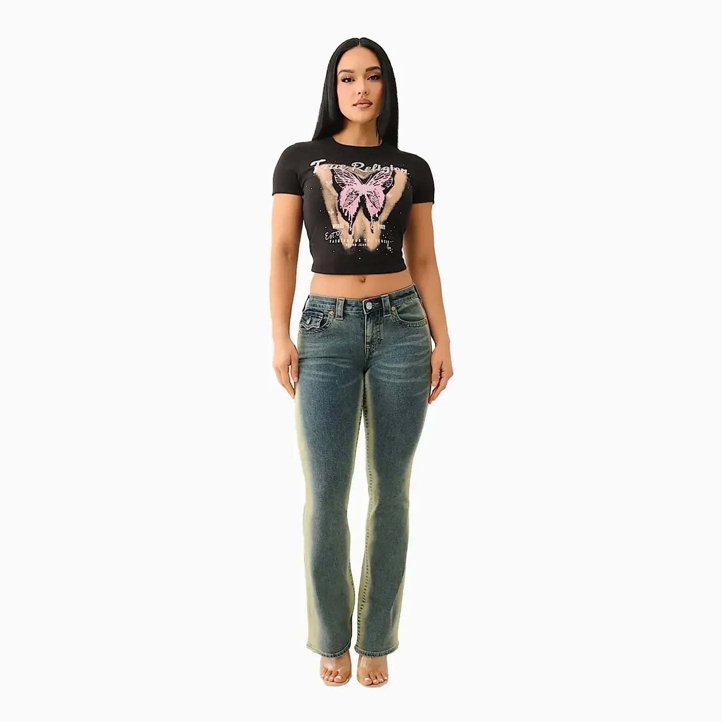 Women's Crystl Butterfly Baby T-Shirt