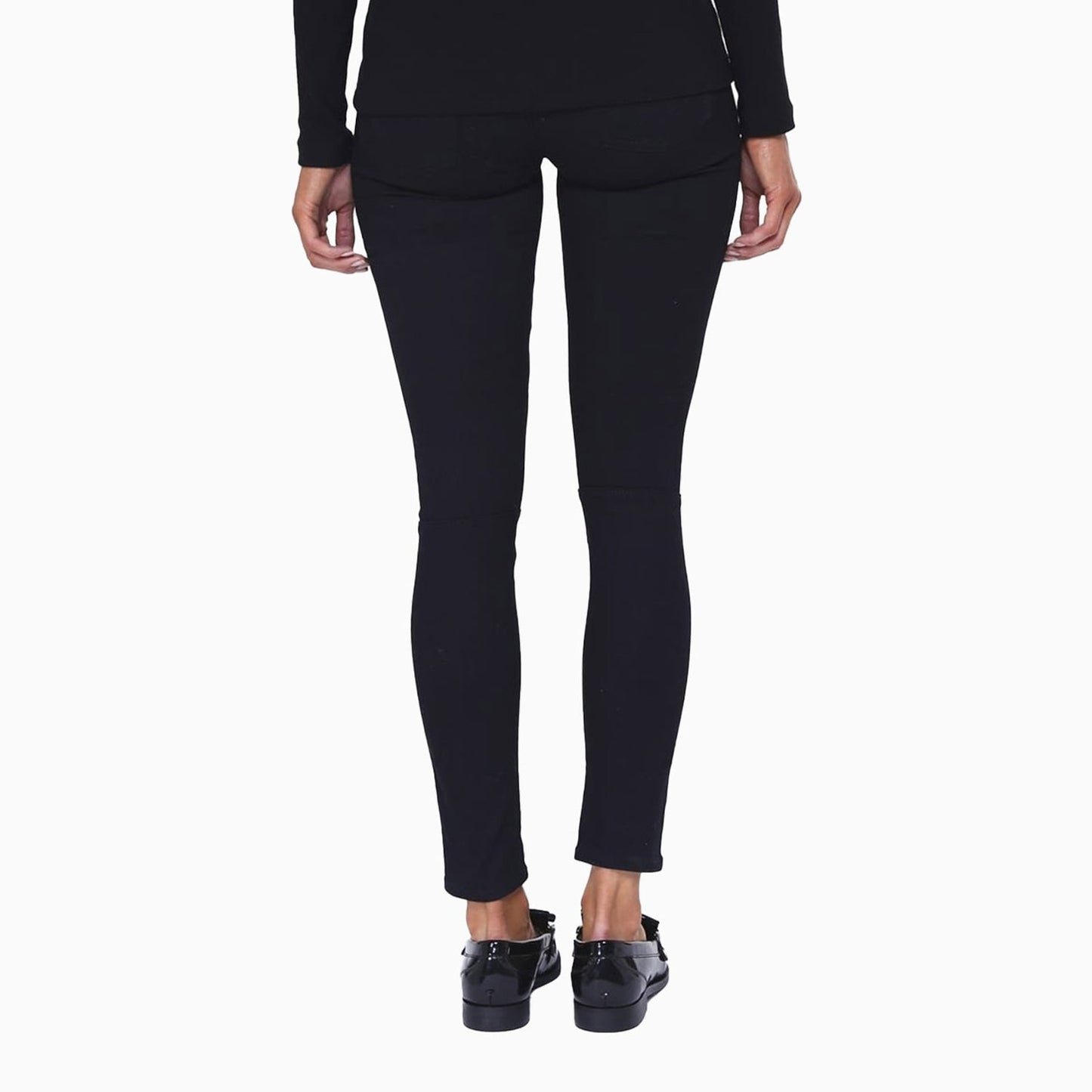 Women's Runway Moto Jean Legging in Black River