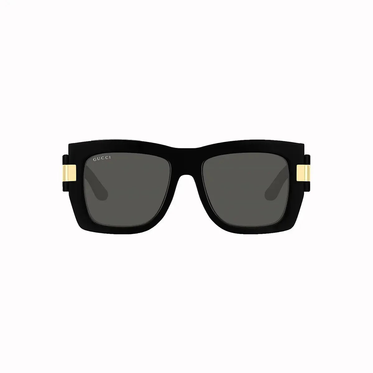 Women's Gucci Shiny Black Rectangular Sunglasses