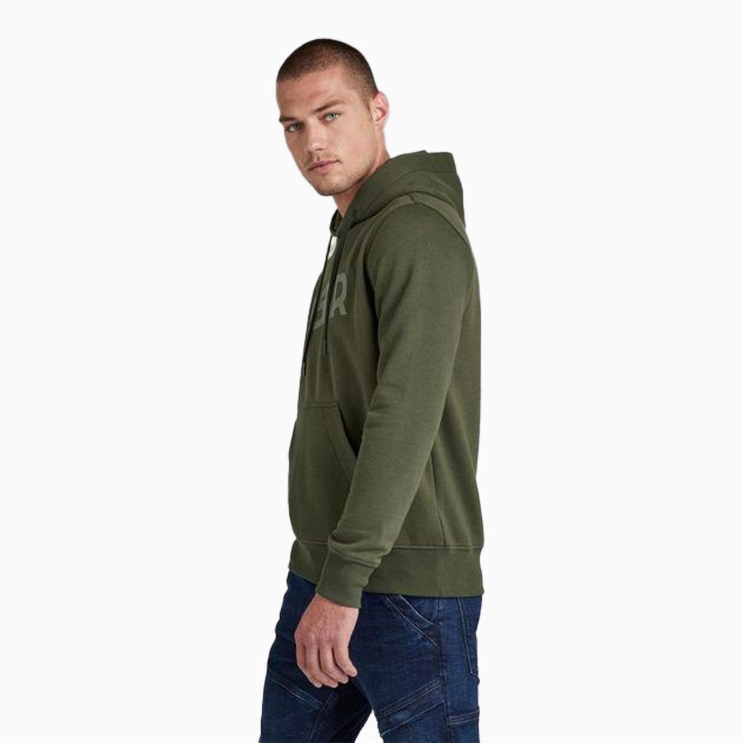 Men's G-Star Logo Pull Over Hoodie