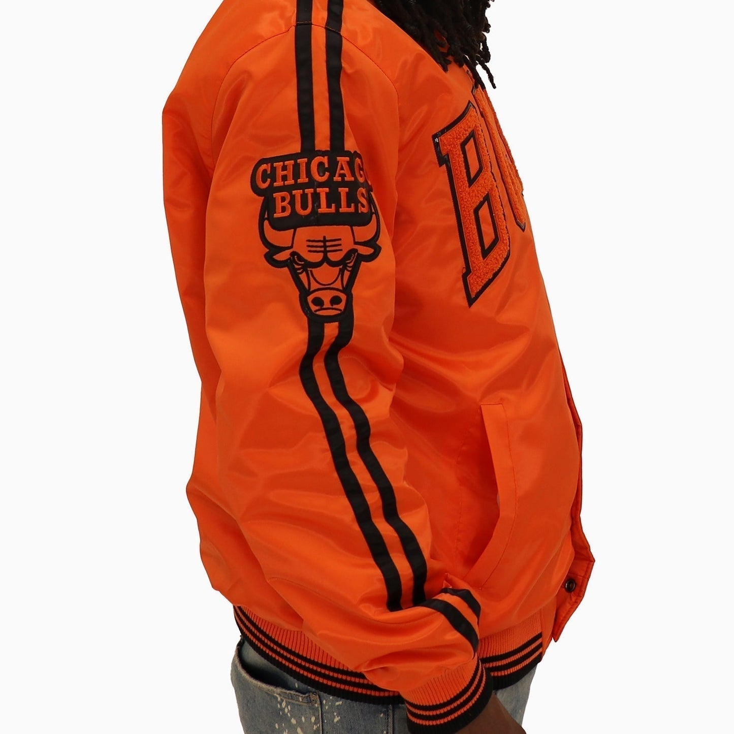 Men's Chicago Bulls NBA Varsity Satin Jacket