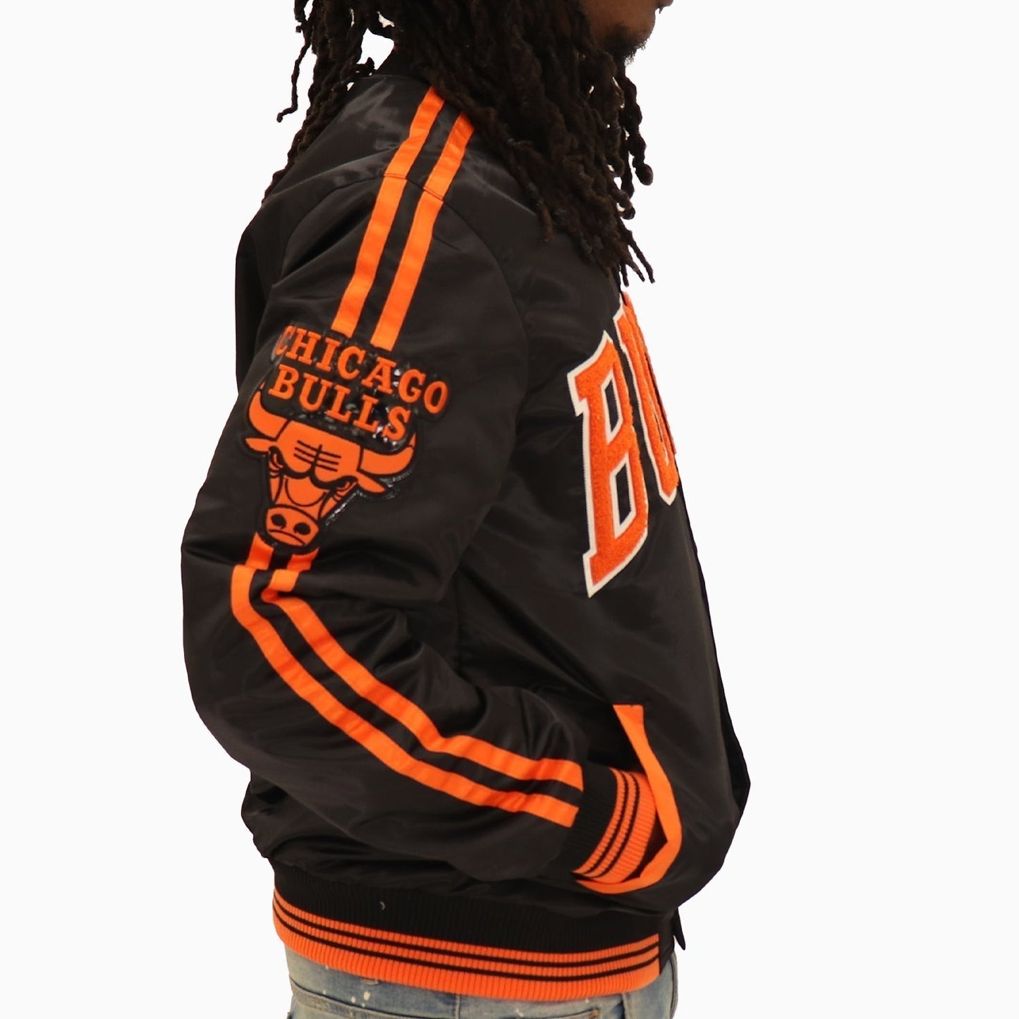 Men's Chicago Bulls NBA Varsity Satin Jacket