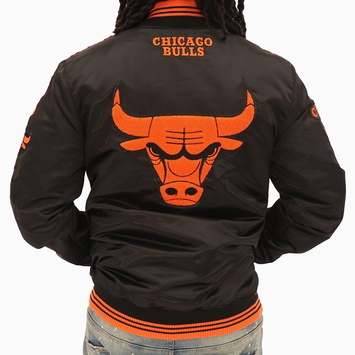 Men's Chicago Bulls NBA Varsity Satin Jacket