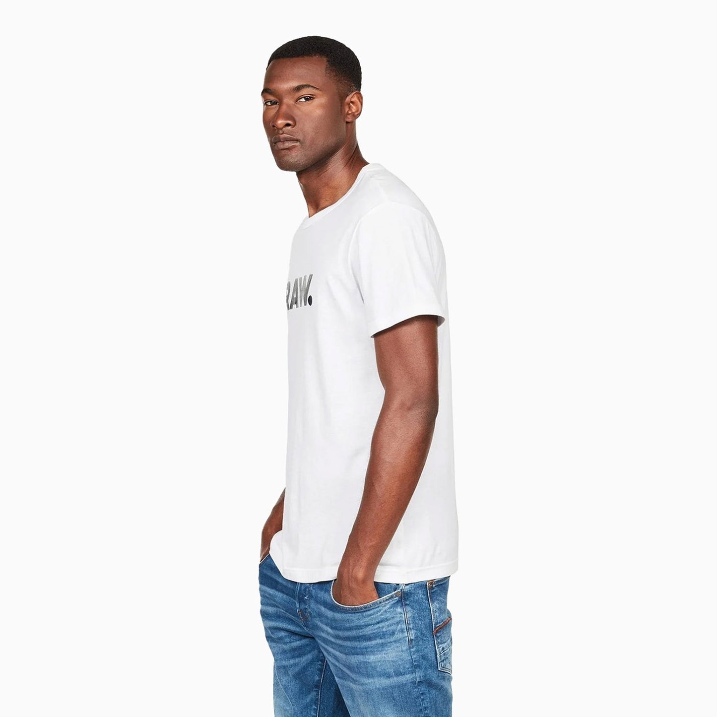Men's Raw Graphic Slim Short Sleeve T Shirt