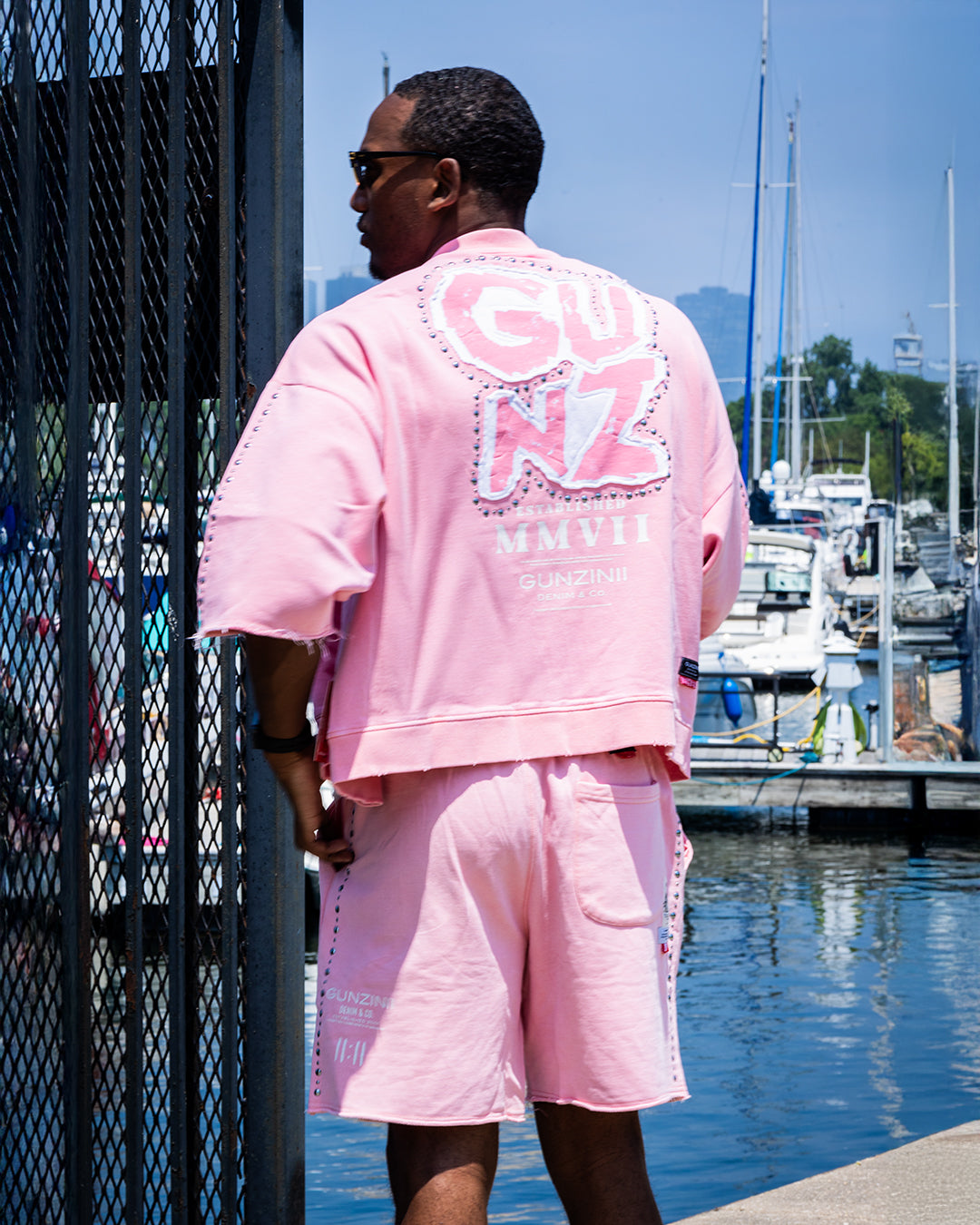 Men's Classic Full Zip T-Shirt and Short Outfit