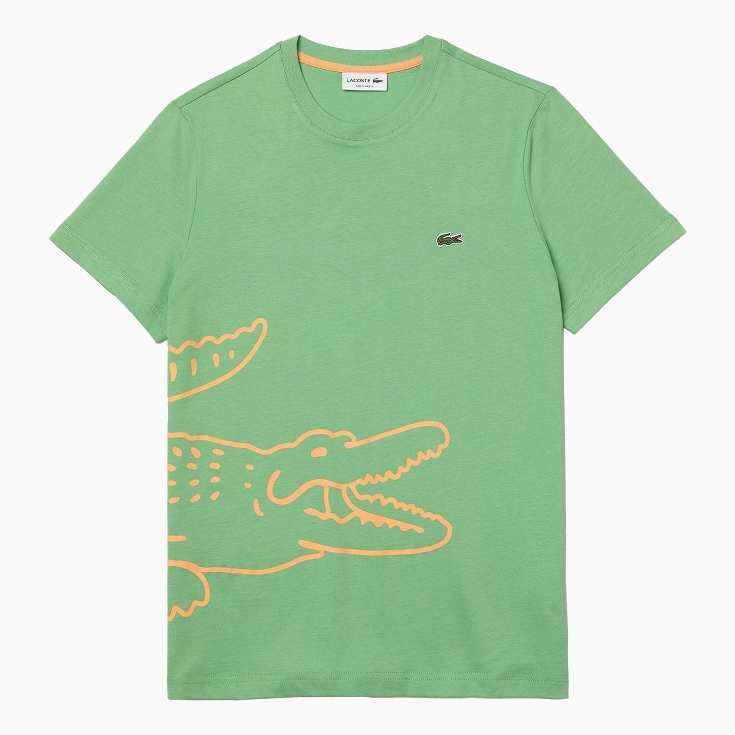 Men's Crocodile Print Crew Neck T Shirt