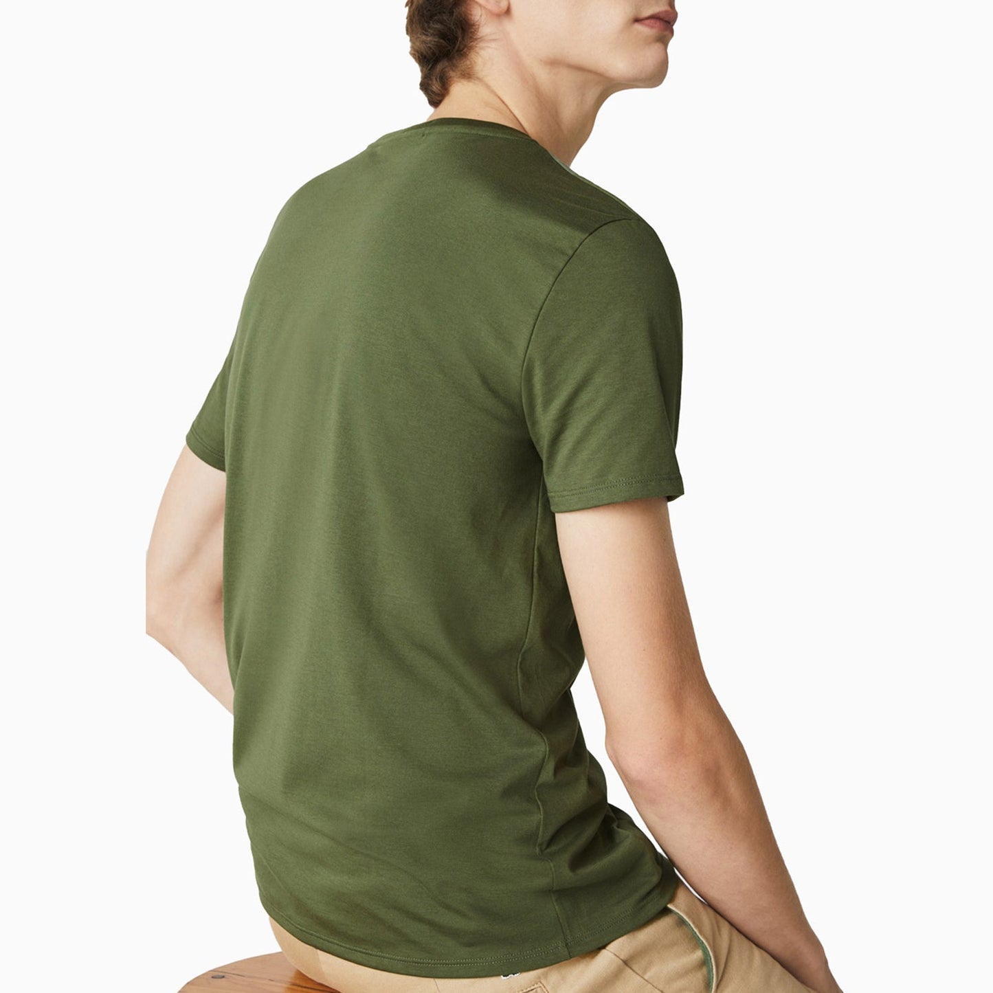 Men's Pima Cotton V-Neck Jersey T Shirt