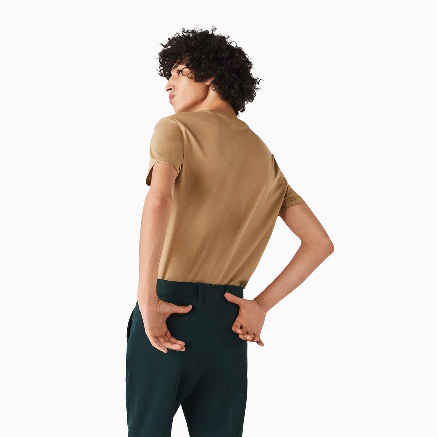 Men's Pima Cotton V-Neck Jersey T Shirt