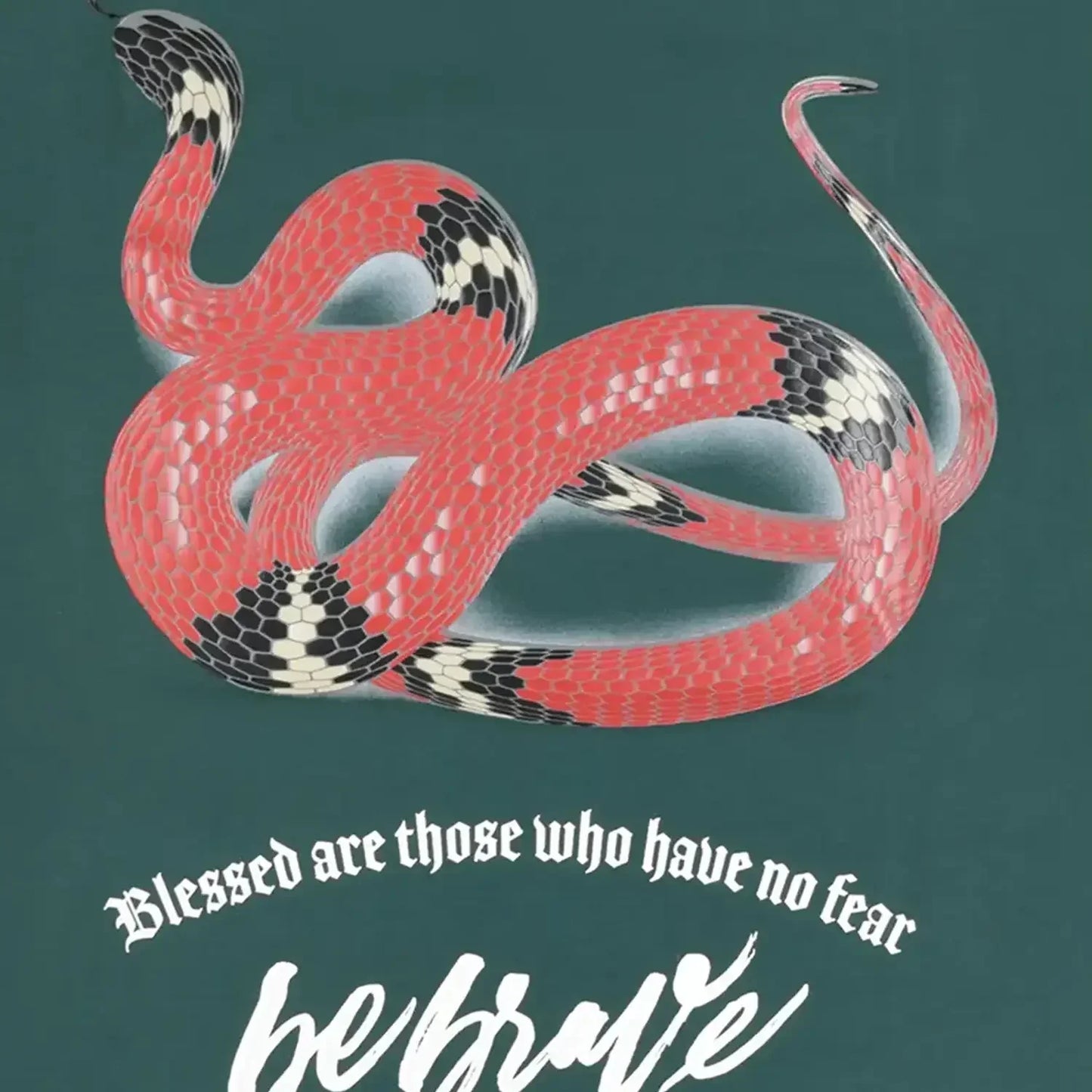 Men's Brave Snake Crew Neck T-Shirt