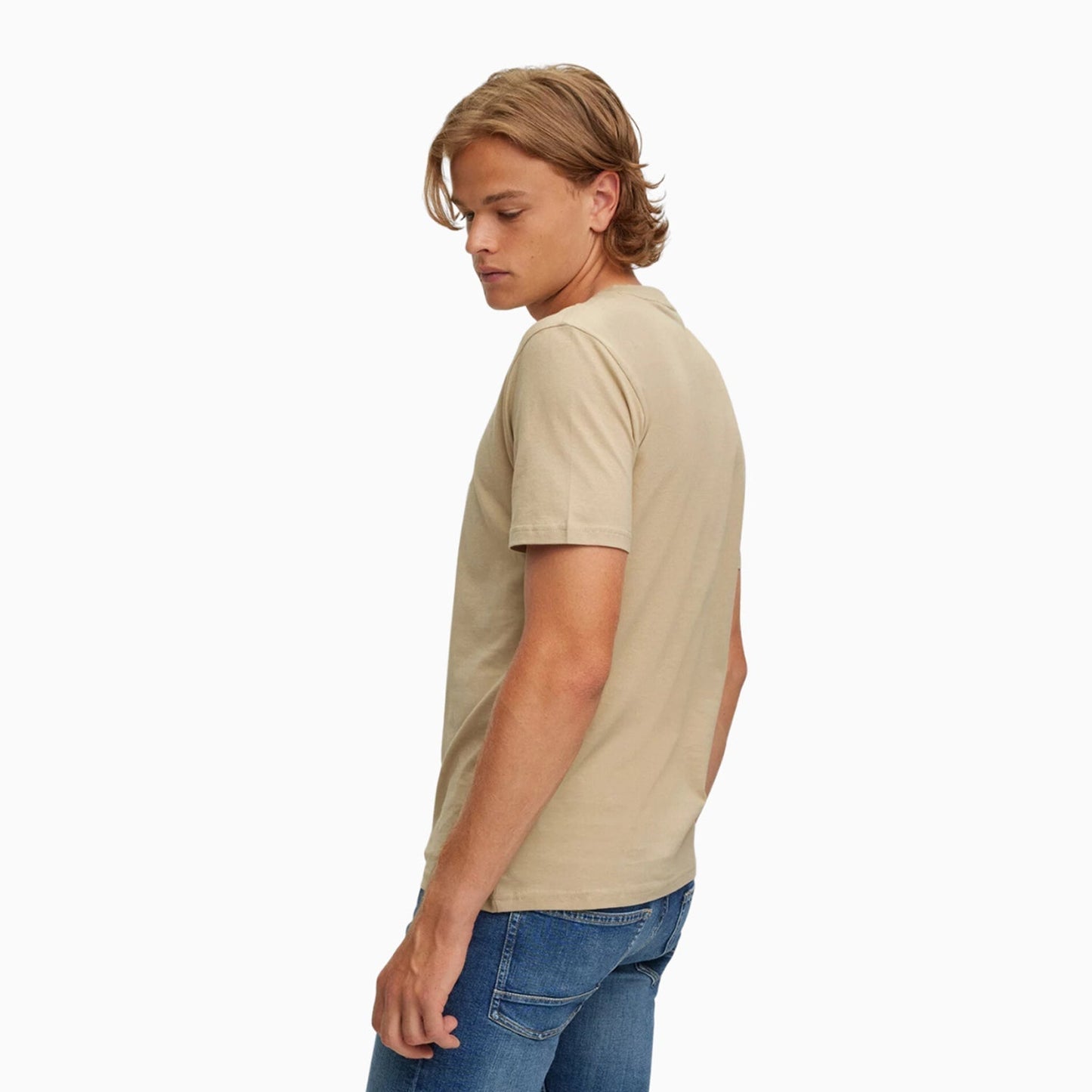 Men's Cotton Jersey Crew Neck T Shirt