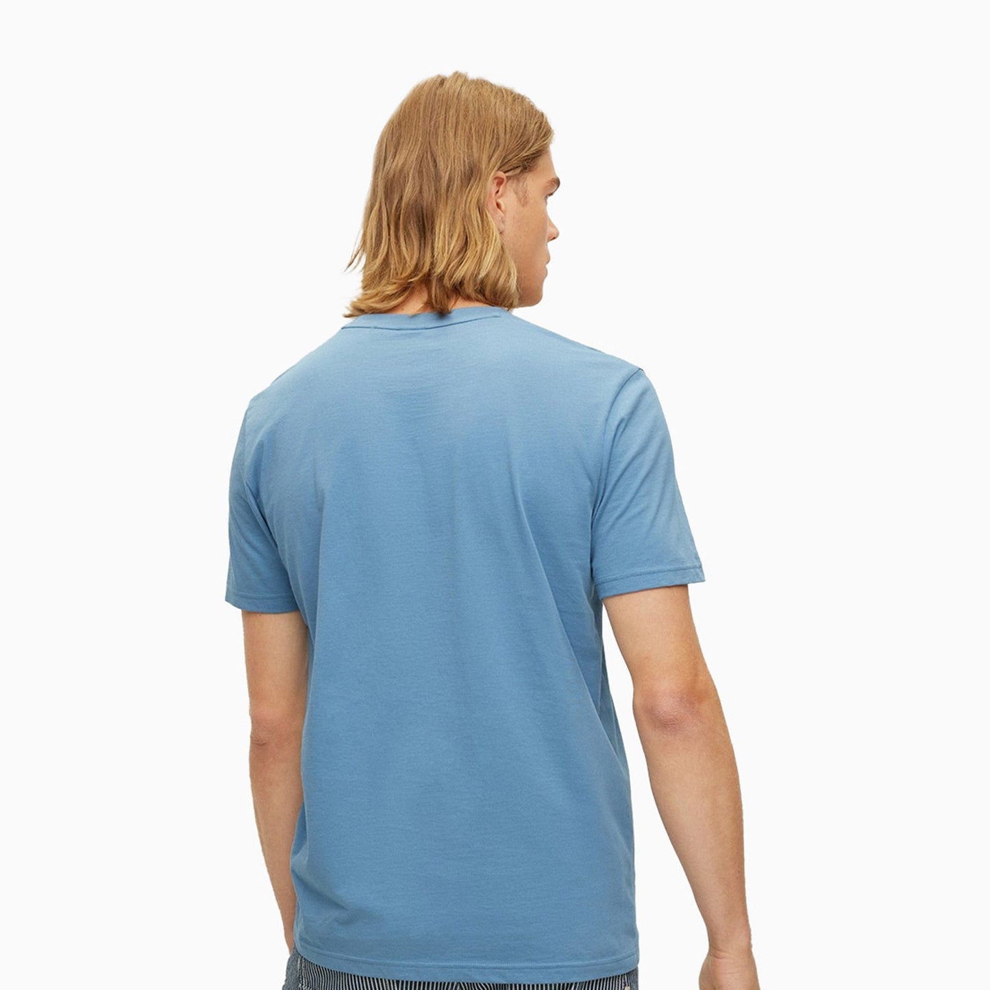 Men's Cotton Jersey T-Shirt  With Rubber Print Logo