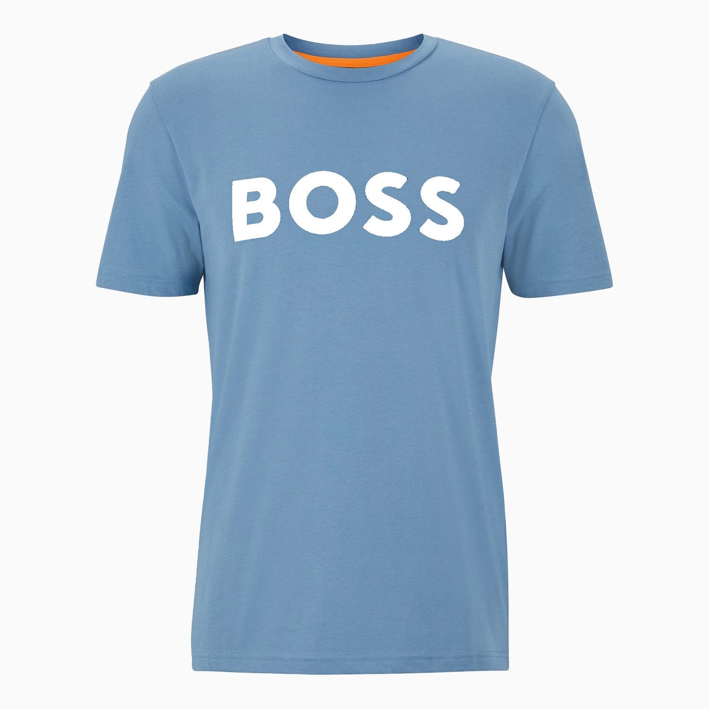 Men's Cotton Jersey T-Shirt  With Rubber Print Logo